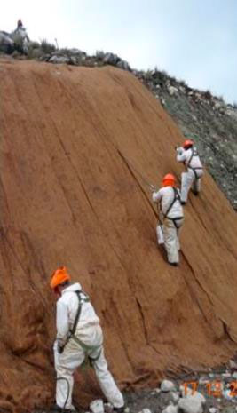 Colocación de biomantos – Compañía Minera Antamina S.A.