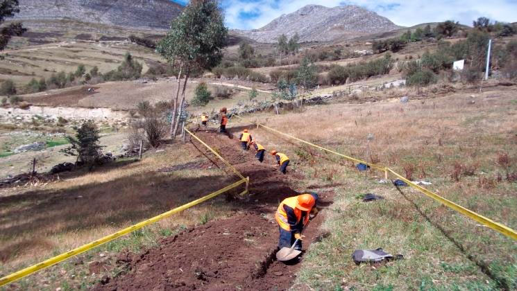 Colocación de estructuras especiales de saneamiento